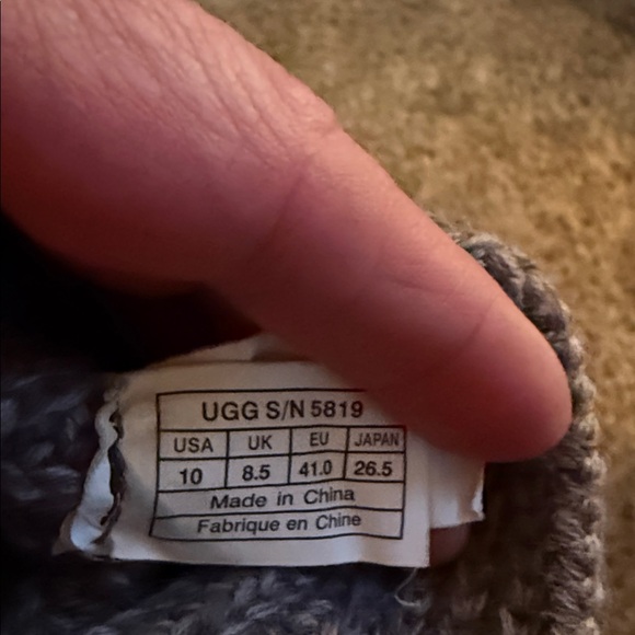 UGG Womens grey Knit Button Boots - Picture 4 of 5